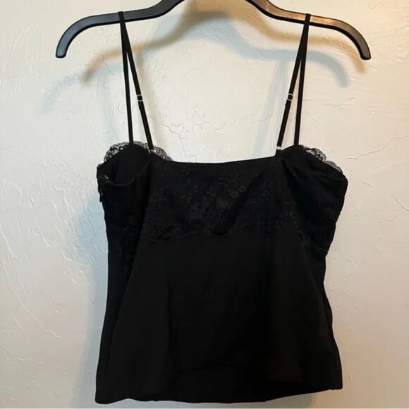 CAMI NYC Women's Darlene Lace Corset Cami Tank Top IN Black Sz L - Picture 3 of 13